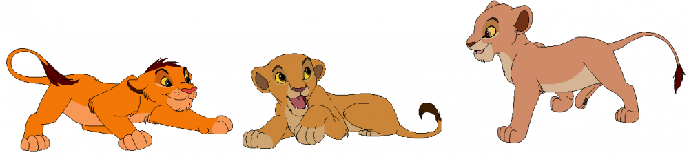 Simba And Nala's Cubs