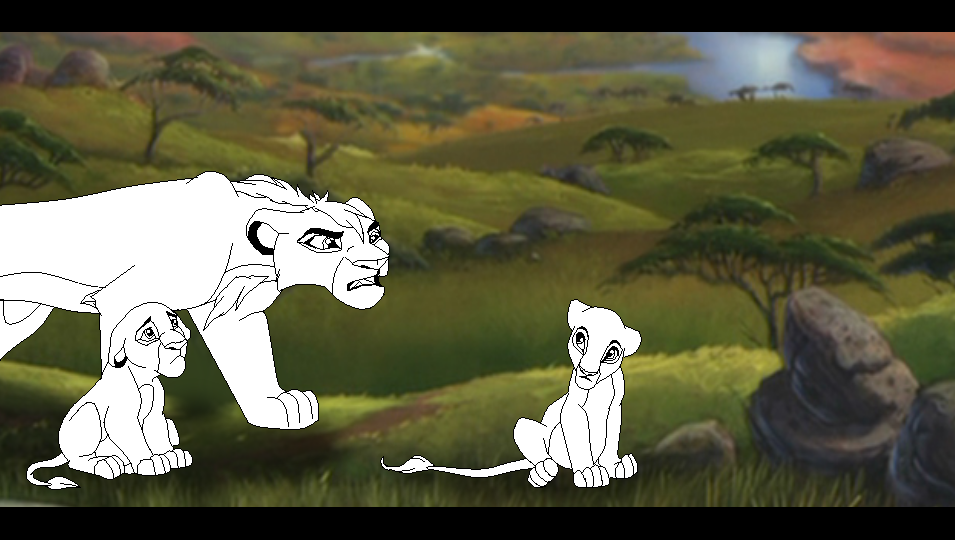 Blank Render: Cub sitting