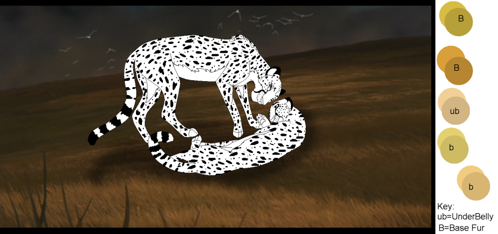 Cheetah Blank render Sample