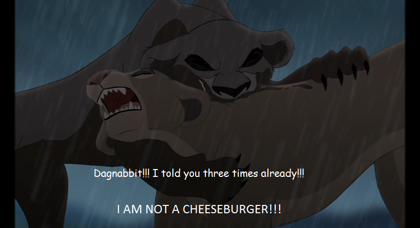 I'm not a Cheeseburger!