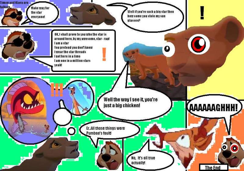 Comic between Timon and Kiara