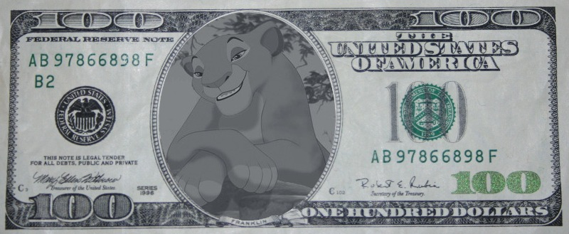 Sarabi Hundred Dollar Bill