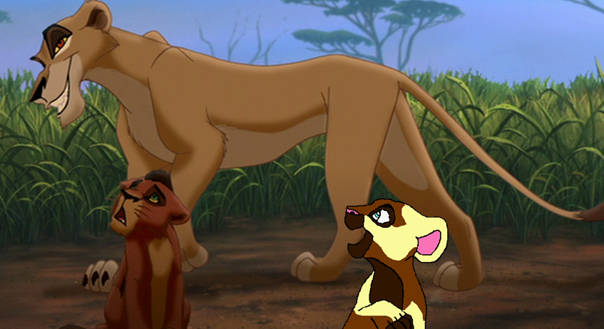 Lyre and Kovu's first meeting