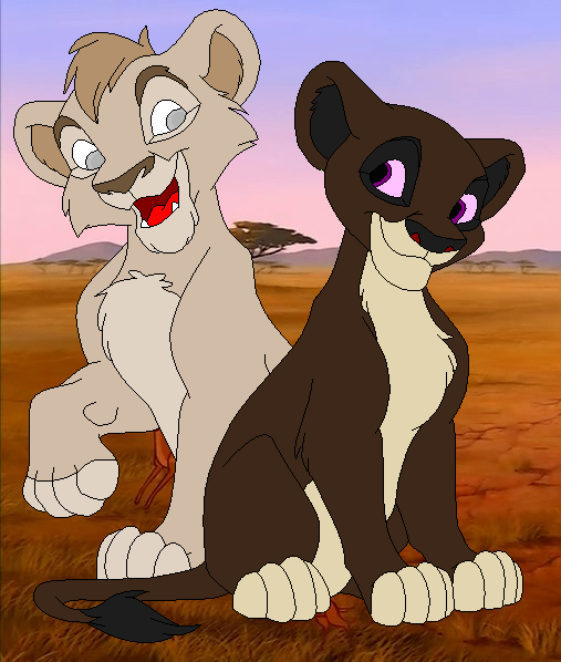 Kipofu and Freya as Cubs