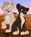 Kipofu and Freya as Cubs