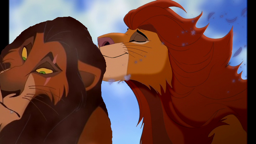 Scar and Simba friends
