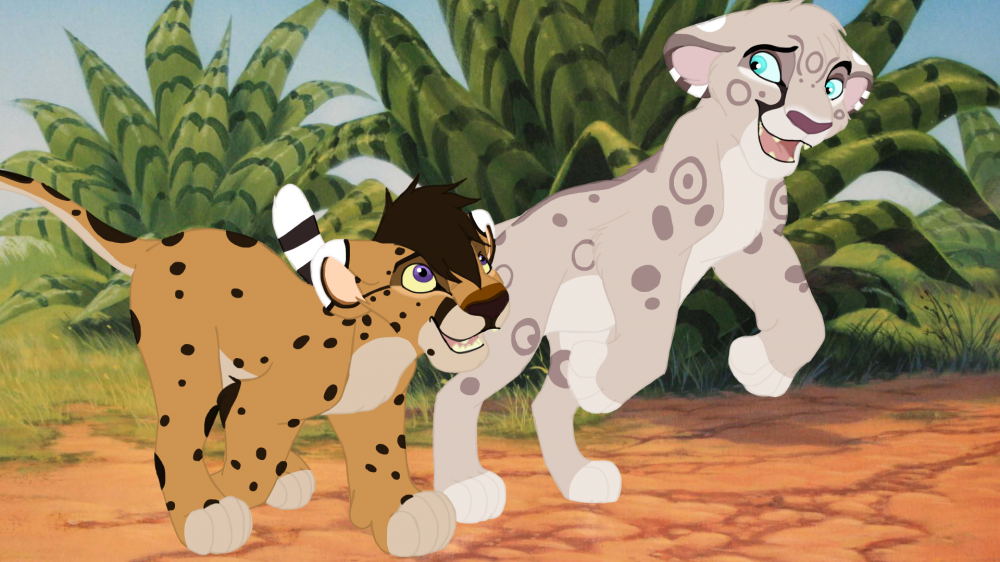 Playing in the Pridelands (Sayunn and Keyon)