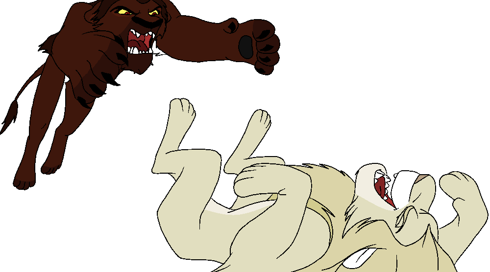 The battle 