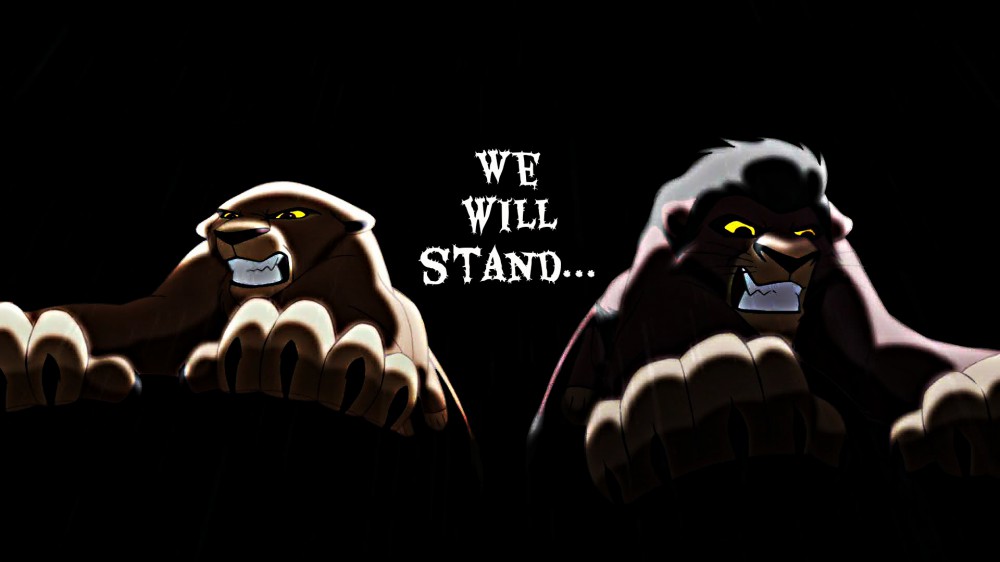 We will stand...
