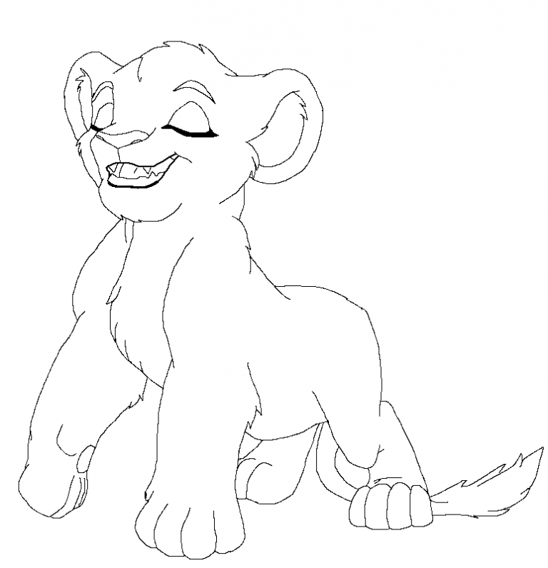 Cub Lineart 1