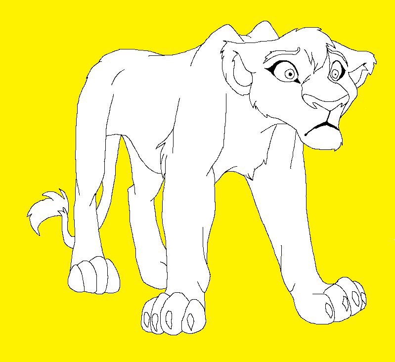 Outlander Female Lineart 1