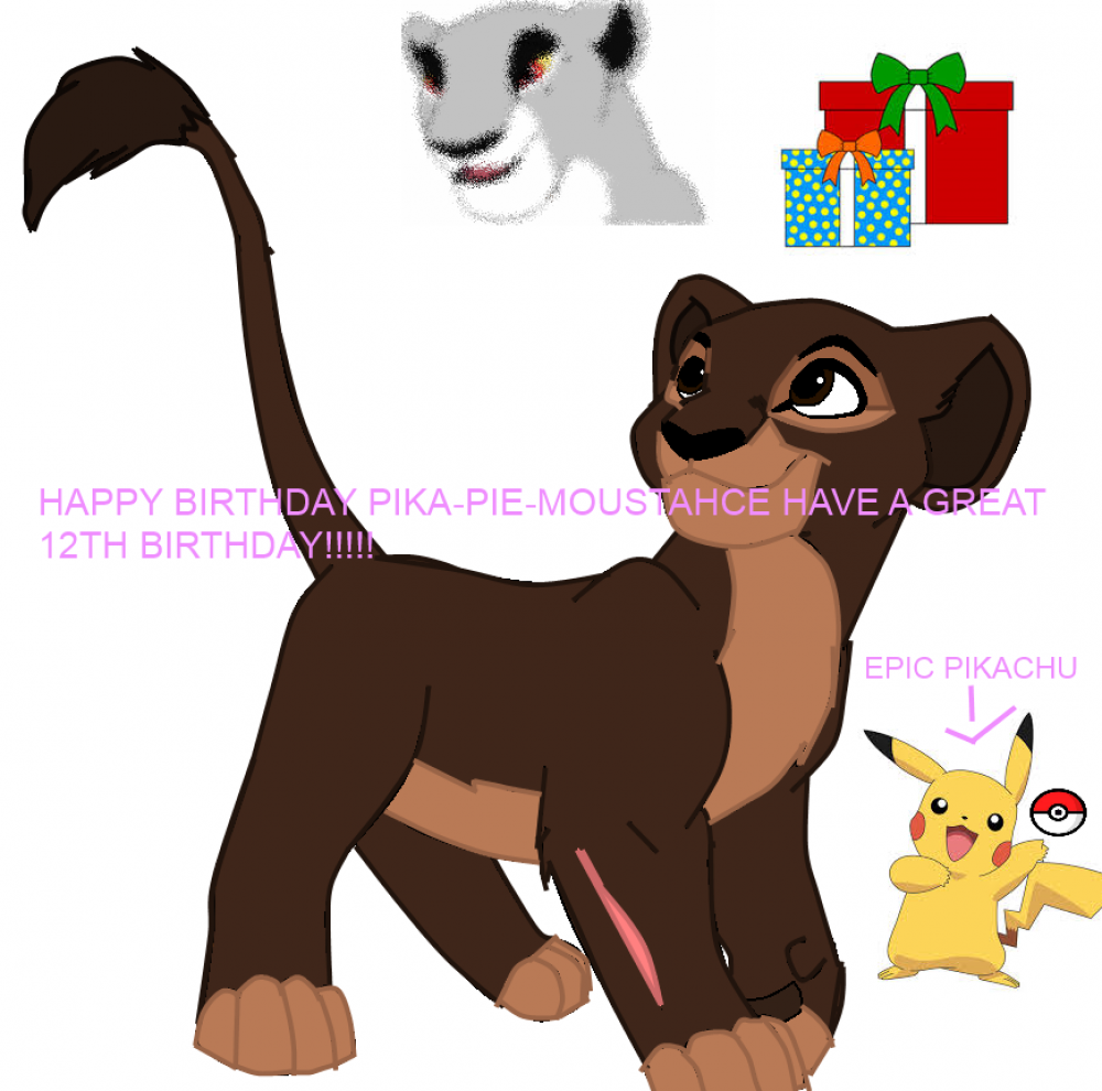 Birthday present for Pika-pie-moustache