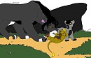 Dégage stupide lionceau !