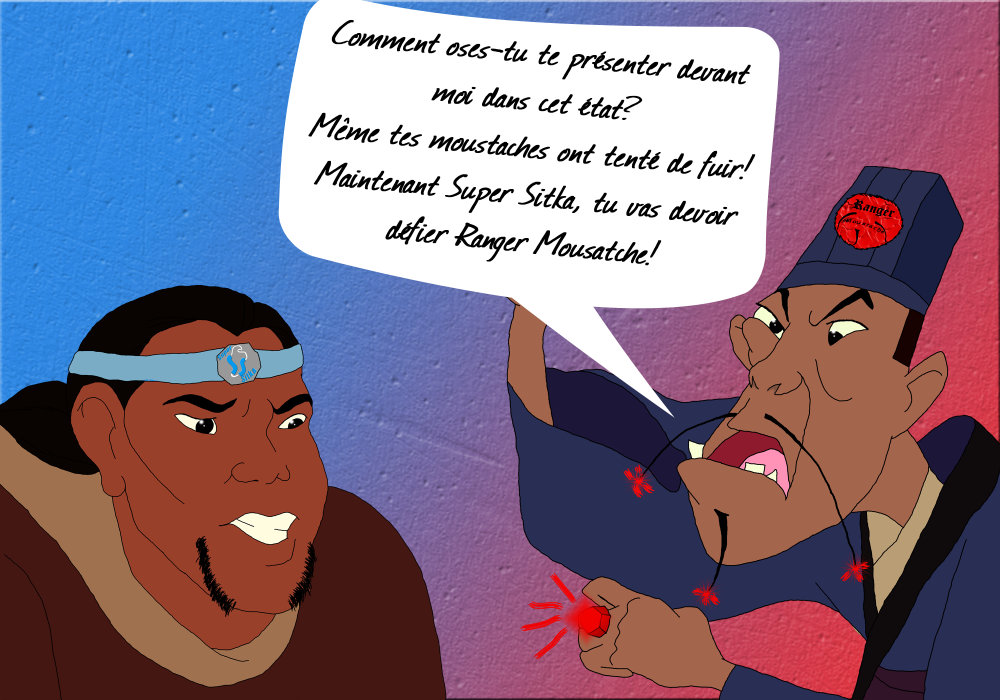 Super Sitka VS Ranger moustache (projet surprise)
