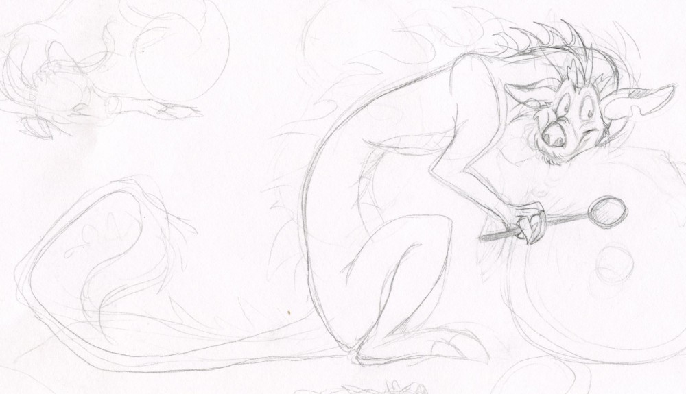 Mushu crayonné 2