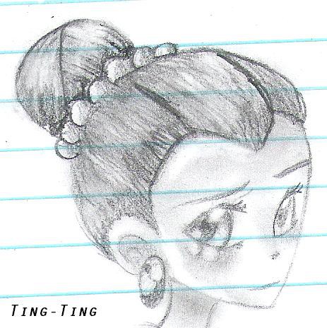 ting-ting's new hair 