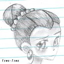 ting-ting's new hair 