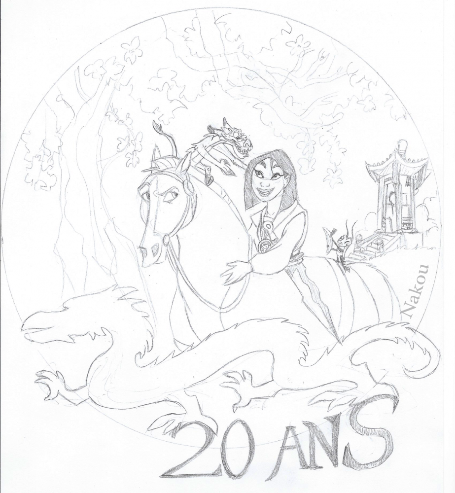 20 ans Mulan - Badge - WIP