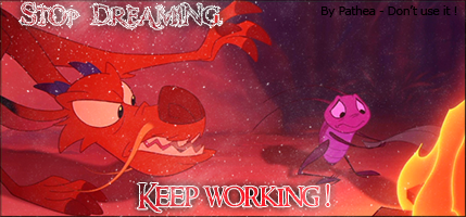 Stop dreaming, keep working