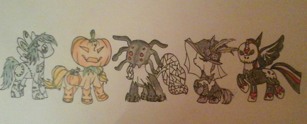 Projet Halloween: la tribus de poneys