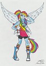 Rainbow Dash version Manga