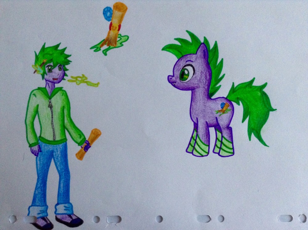 Spike poney et humain