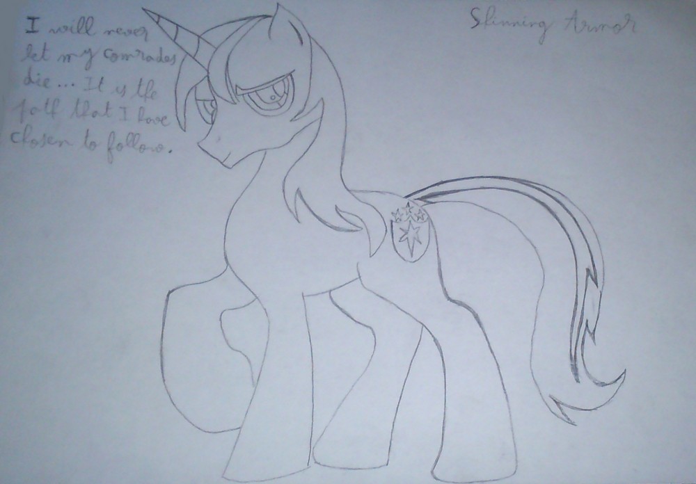Shining Armor - I'll never let my comrades die