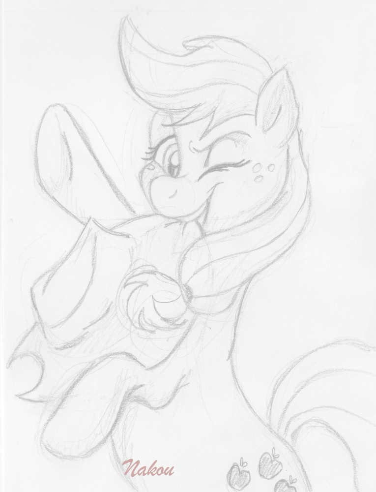 Applejack Portrait Sketch
