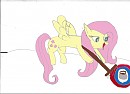 Fluttershy au curling