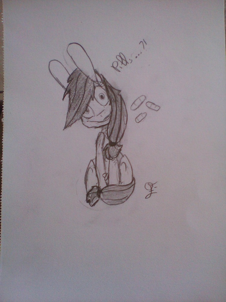 Un brouillon de Rainbow Dash-en couleur