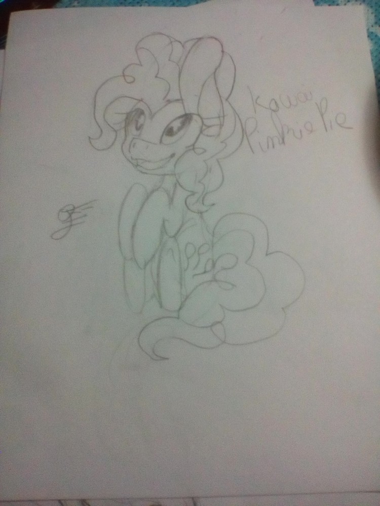 Un brouillon de Pinkie Pie