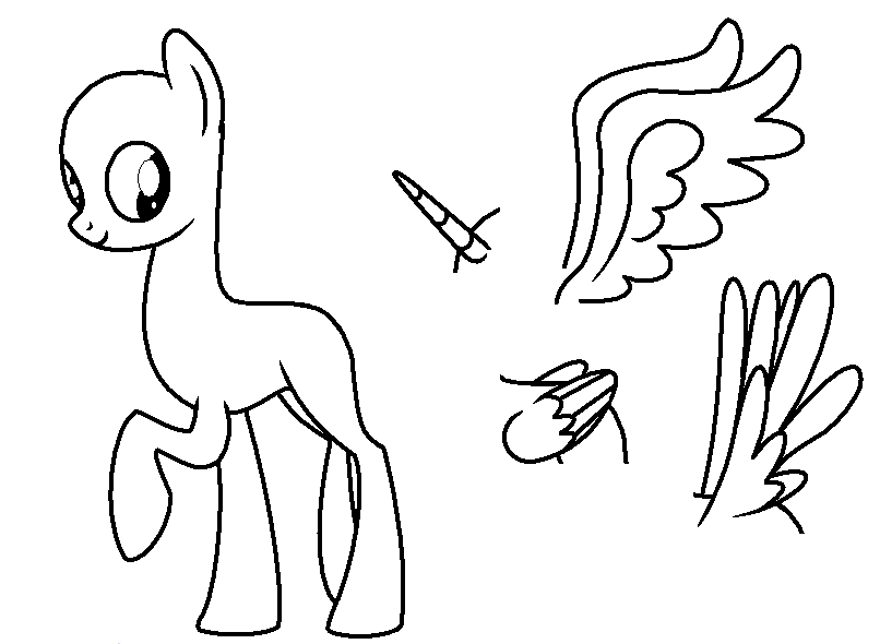 Pony Lineart