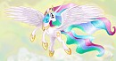 Princess Celestia: fight in the clouds