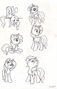 Sunset Shimmer (pony) sketches #1