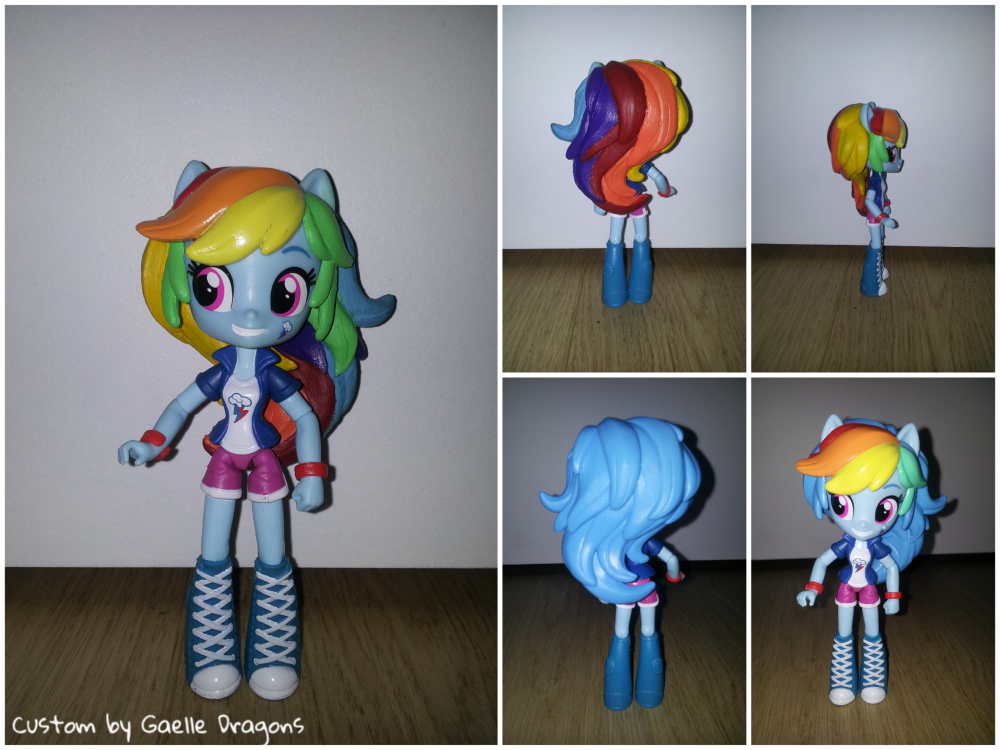 Custom Equestria girls mini: Rainbow Dash