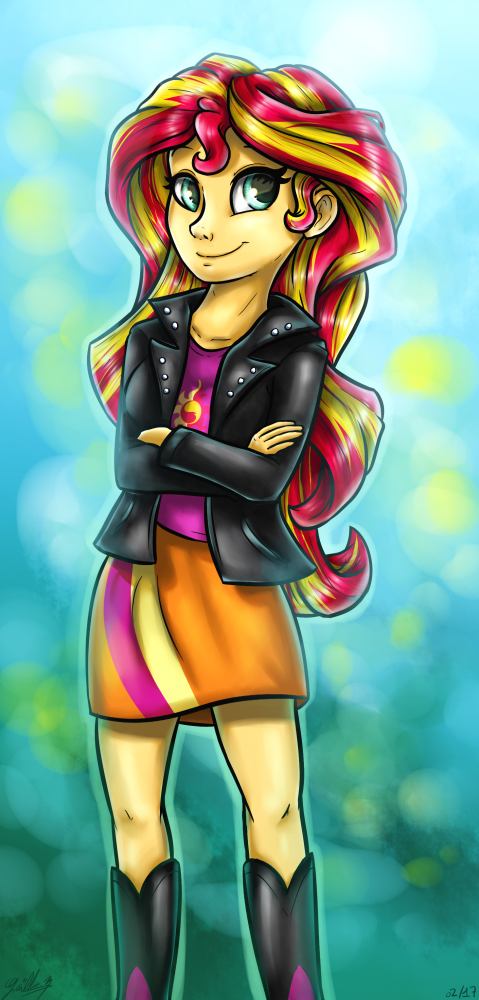Sunset Shimmer humaine