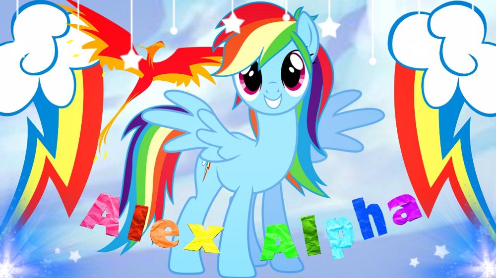 Rainbow Dash&Philomena~Alex Alpha~Signature 