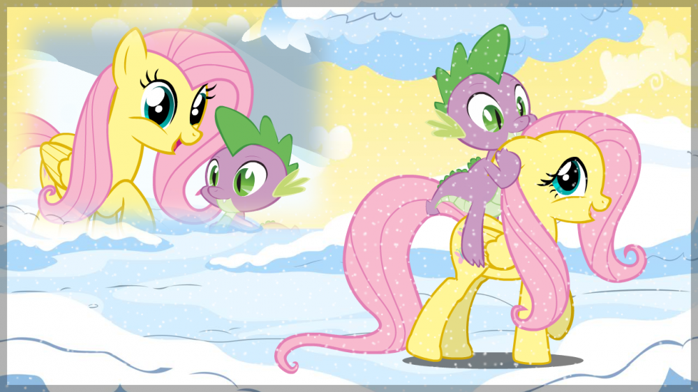 Fluttershy & Spike - Best friends 
