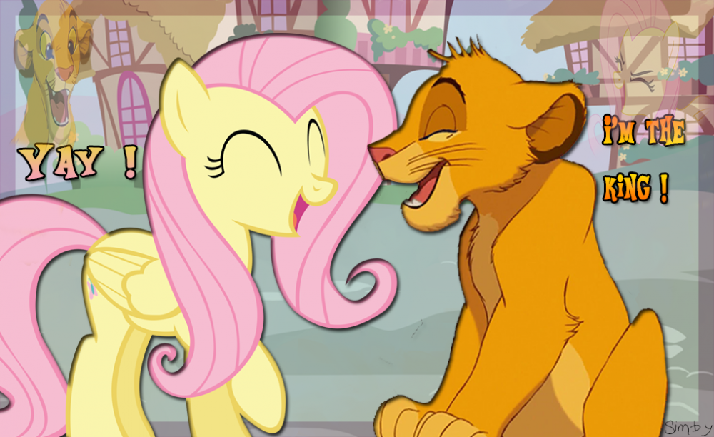 The best friends forever - Fluttershy x Simba
