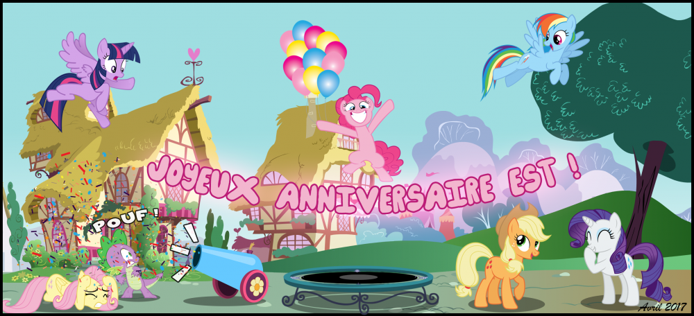 L'anniversaire de Pinkie Pie (ou plutôt d'Est) 