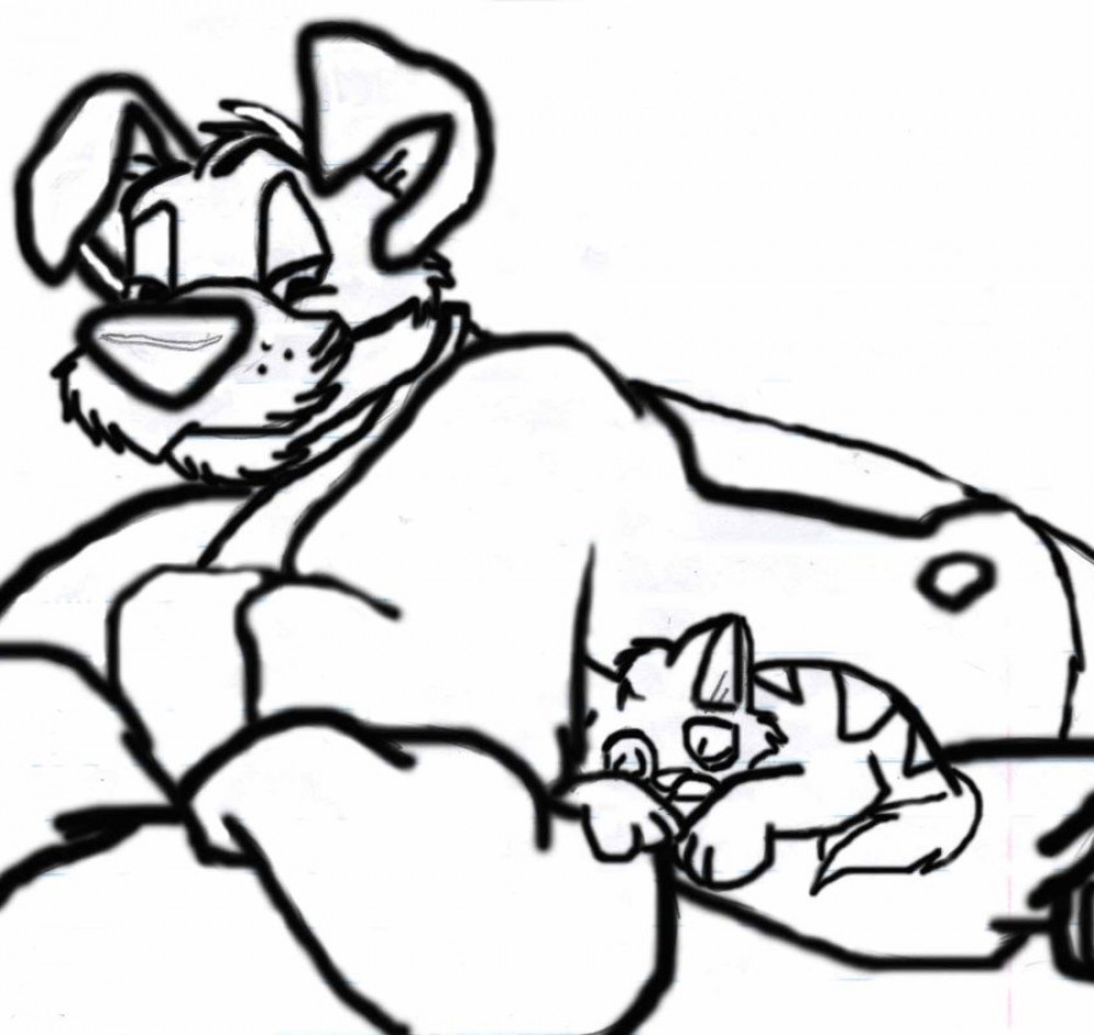 Oliver Dodger Lineart