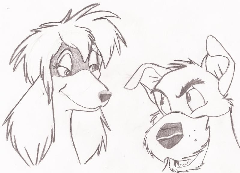 Rita and Dodger Sketch