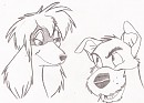 Rita and Dodger Sketch