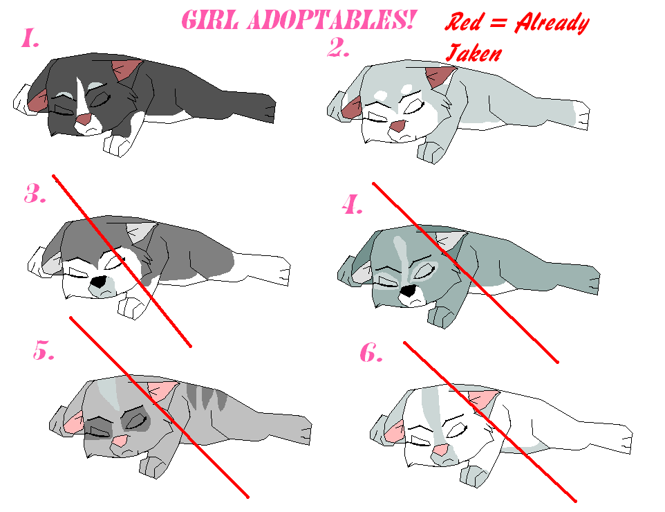 GIRL ADOPTABLES!