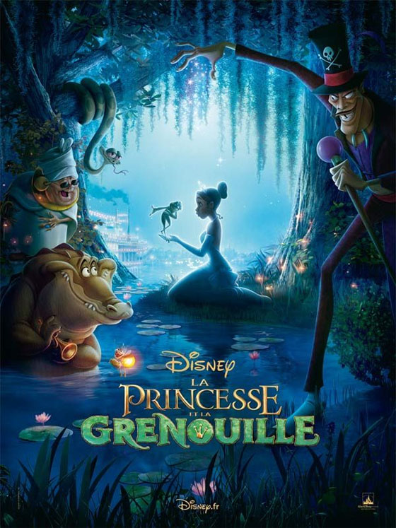 Affiche ciné : La Princesse et La Grenouille