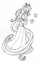 Rapunzel - The Tangled Princess [line-art]