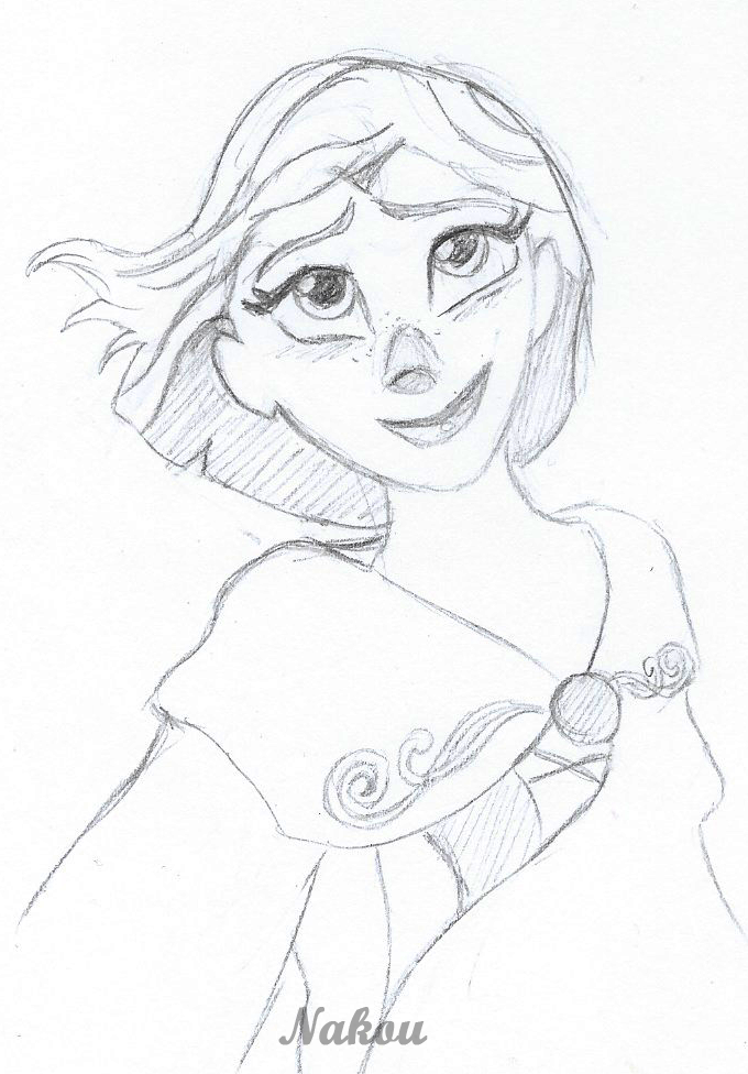 Sketch Raiponce - Wind in my Hair