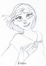 Sketch Raiponce - Wind in my Hair