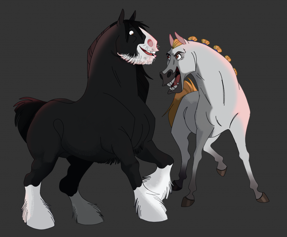 je voulais juste dessiner de chevaux