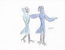 Blu and Jewel in anthro